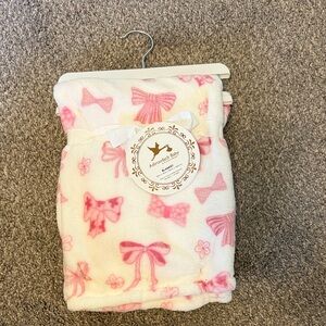 Pink Bow Blanket